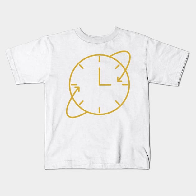 Orbital Clock Kids T-Shirt by Jonathan Wightman